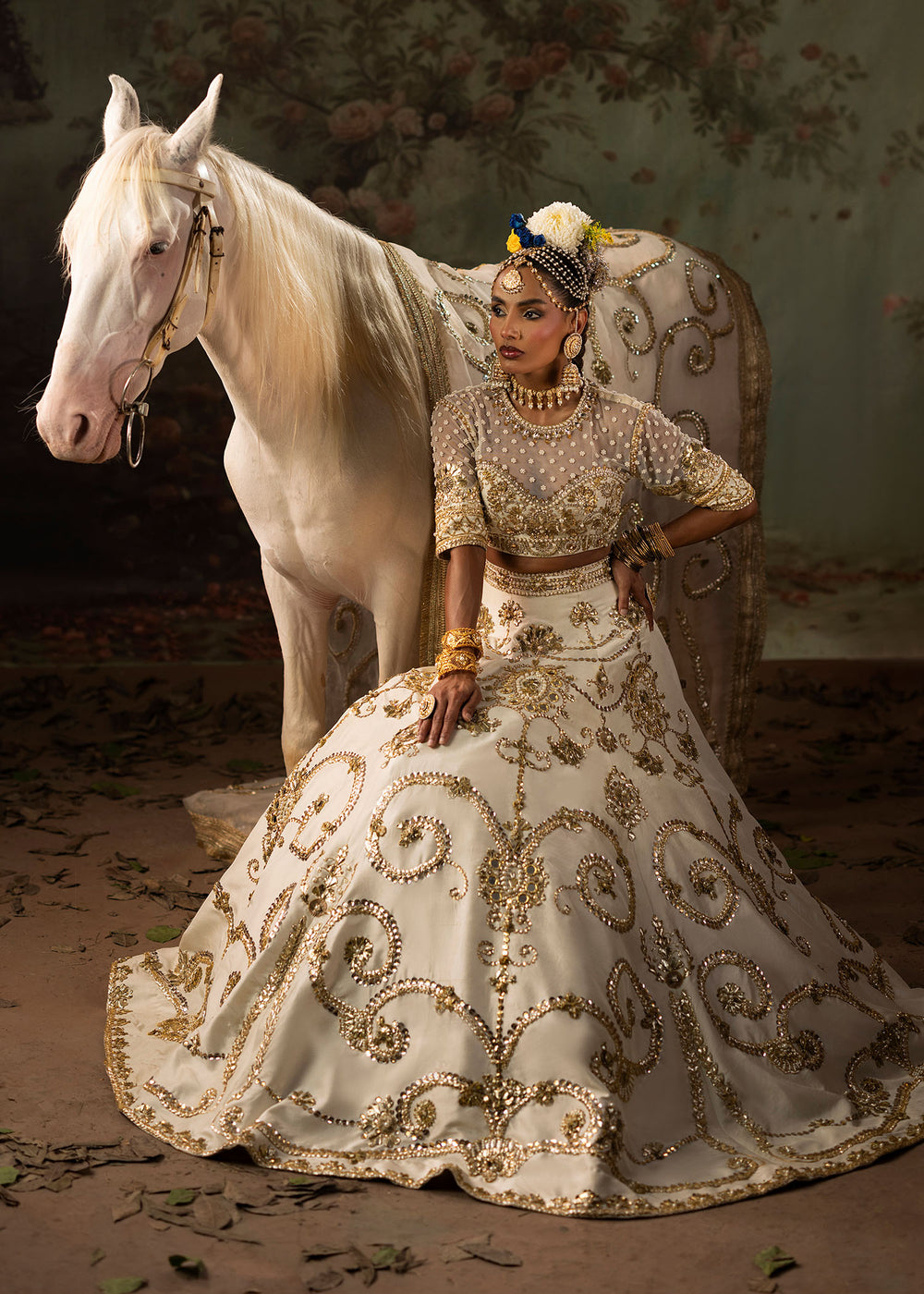formal dresses in pakistan Elegant Pakistani Dress Ice White Shade Online SMALL Skillfully crafted hemline and Patti patches are the icings on the cake Formal Wear Pakistani Dresses In