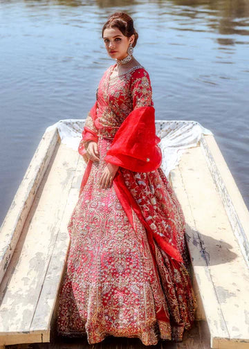pakistani bridal dresses in red colour Red Bridal Pakistani Dress for Nikkah - Buy Now